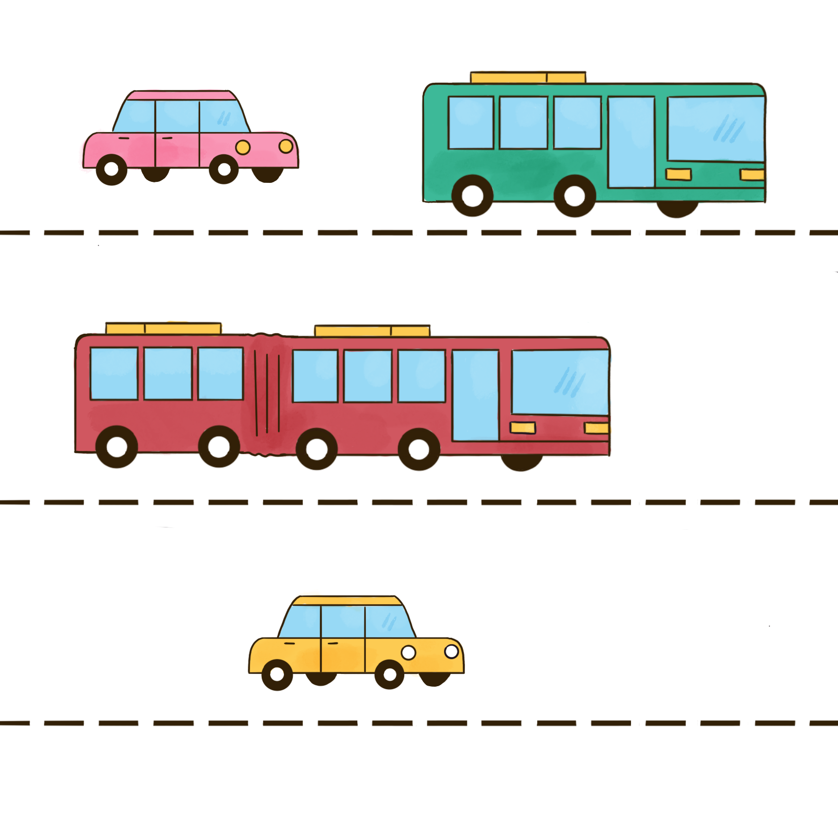 Ilustración del tema transporte